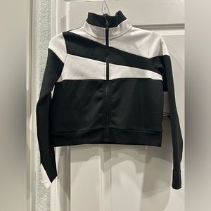 Boys or Girls Black/White Sports Illustrated Track Jacket New w/ Tags M 10/12
